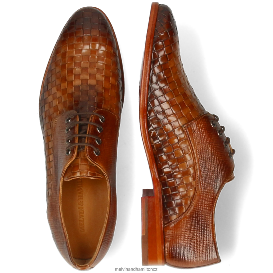 derby boty Melvin & Hamilton brada 7 světle hnědá muži 44PF2511