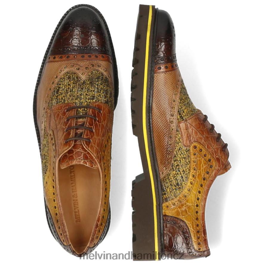 derby boty Melvin & Hamilton henry 7 světle hnědá muži 44PF2517