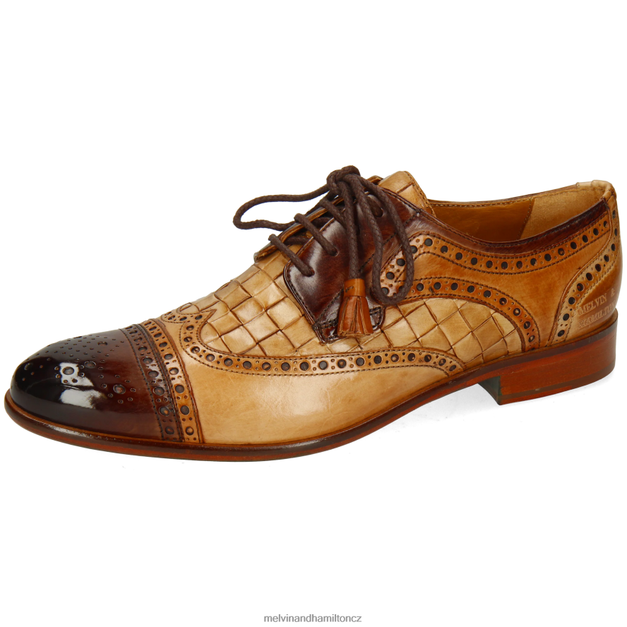 derby boty Melvin & Hamilton henry 7 světle hnědá muži 44PF2558
