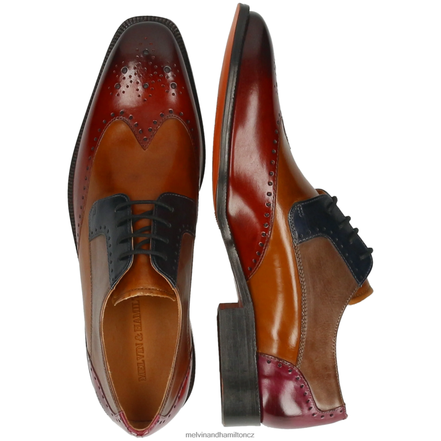 derby boty Melvin & Hamilton jeff 14 vícenásobné muži 44PF2356