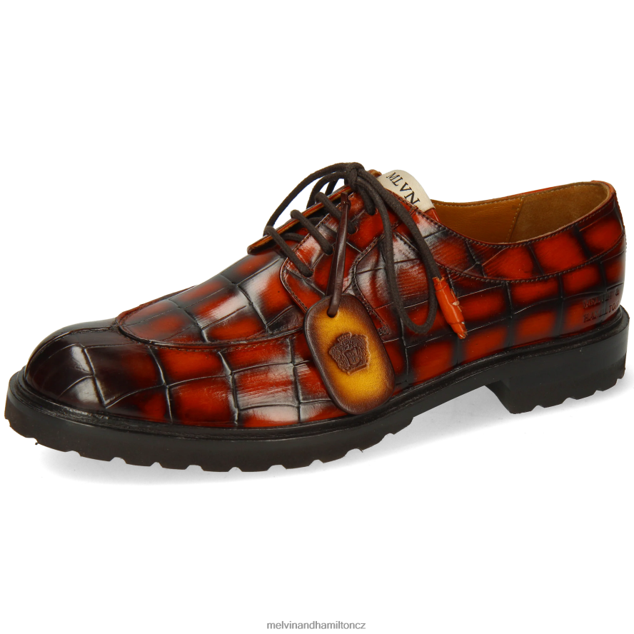 derby boty Melvin & Hamilton probodnout 2 oranžový muži 44PF2430