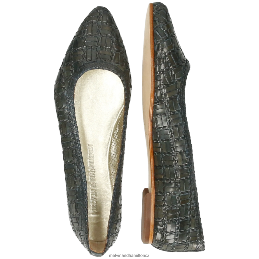 baletní lodičky Melvin & Hamilton alexa 45 khaki ženy 44PF21954