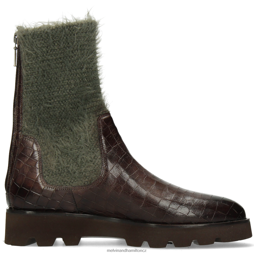 boty Melvin & Hamilton Zuzana 69 khaki ženy 44PF21235