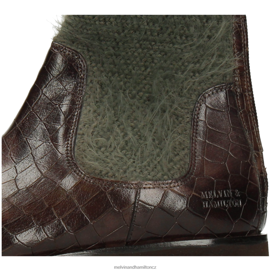 boty Melvin & Hamilton Zuzana 69 khaki ženy 44PF21235