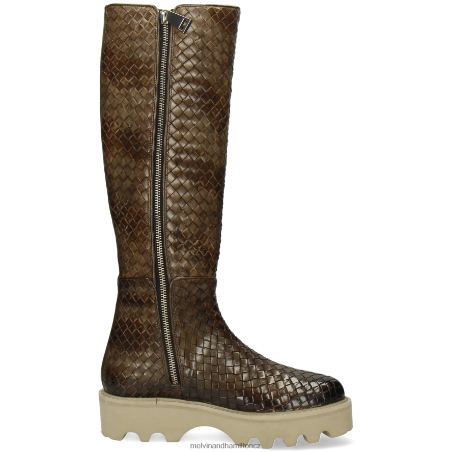 boty Melvin & Hamilton leonie 21 khaki ženy 44PF21206