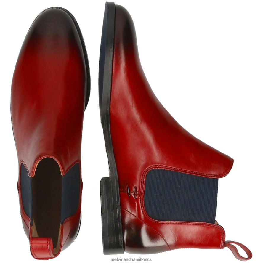 kotníkové boty Melvin & Hamilton Susan 10 Červené ženy 44PF2783