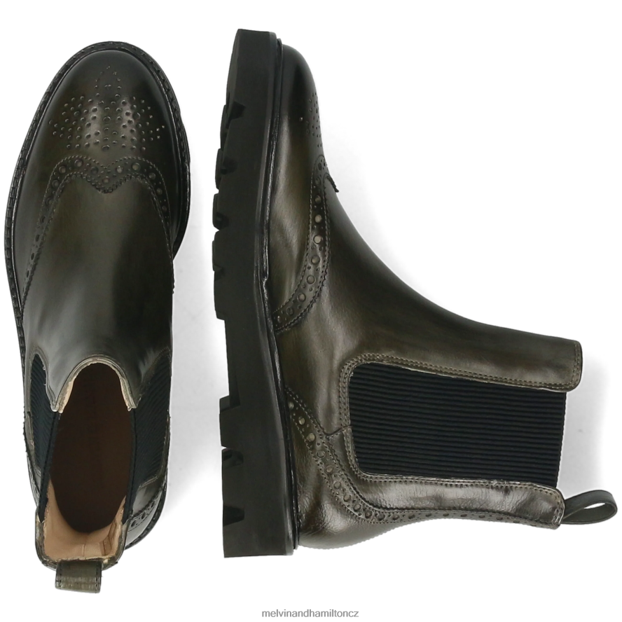 kotníkové boty Melvin & Hamilton sally 112 khaki ženy 44PF2951