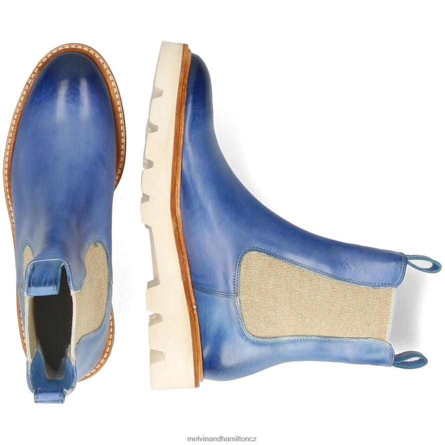 kotníkové boty Melvin & Hamilton sally 186 modrý ženy 44PF2862