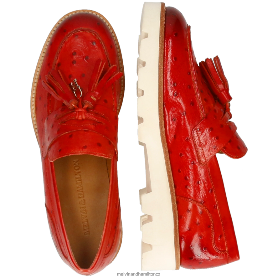 mokasíny Melvin & Hamilton nefrit 44 Červené ženy 44PF21349