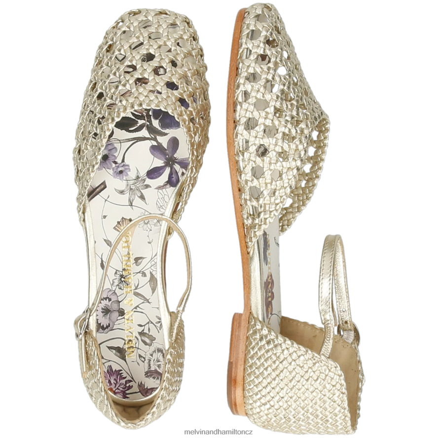 sandály Melvin & Hamilton Melly 9 zlato ženy 44PF21907