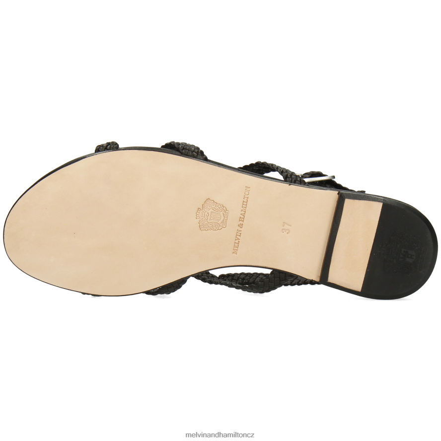 sandály Melvin & Hamilton hanna 86 Černá ženy 44PF21946