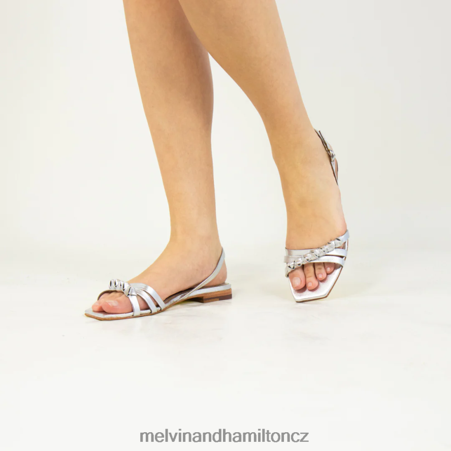 sandály Melvin & Hamilton potok 1 stříbrný ženy 44PF21924