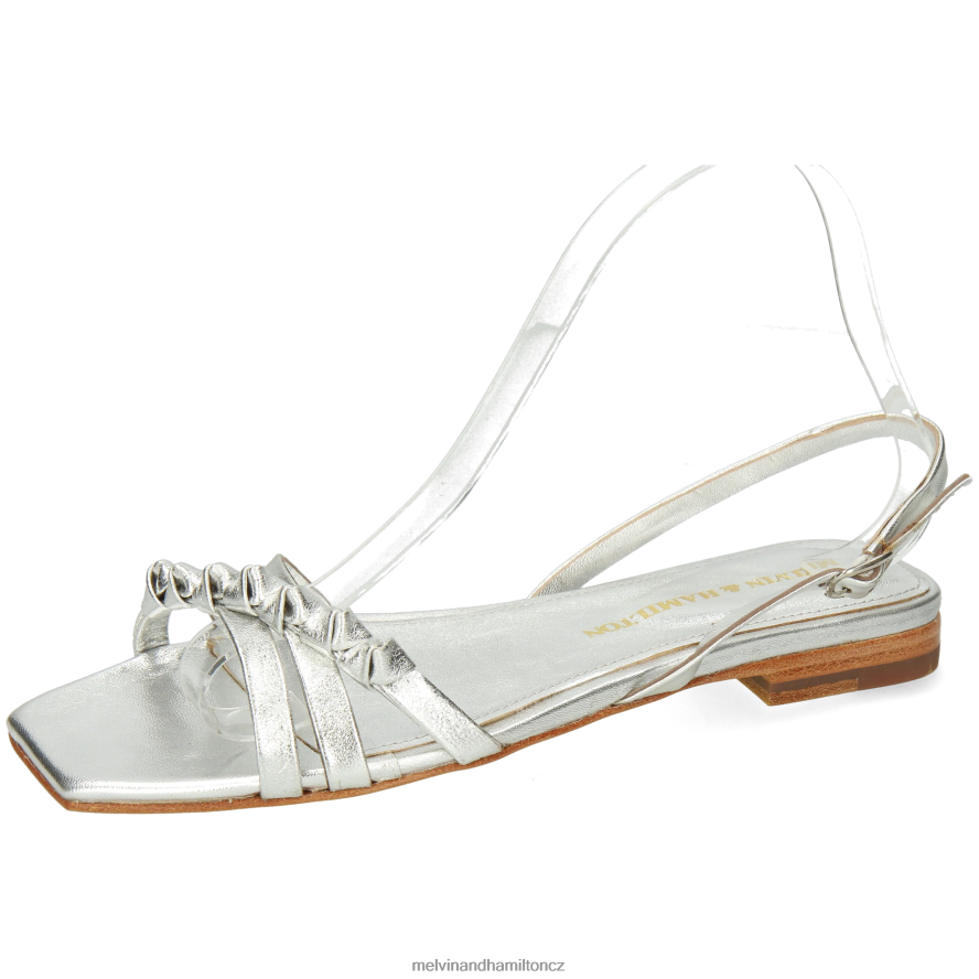 sandály Melvin & Hamilton potok 1 stříbrný ženy 44PF21924