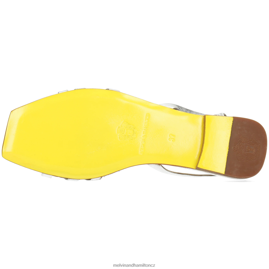 sandály Melvin & Hamilton potok 1 stříbrný ženy 44PF21924