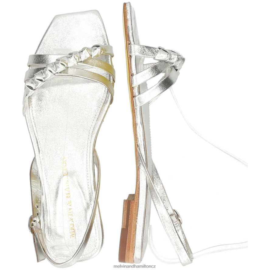 sandály Melvin & Hamilton potok 1 stříbrný ženy 44PF21924